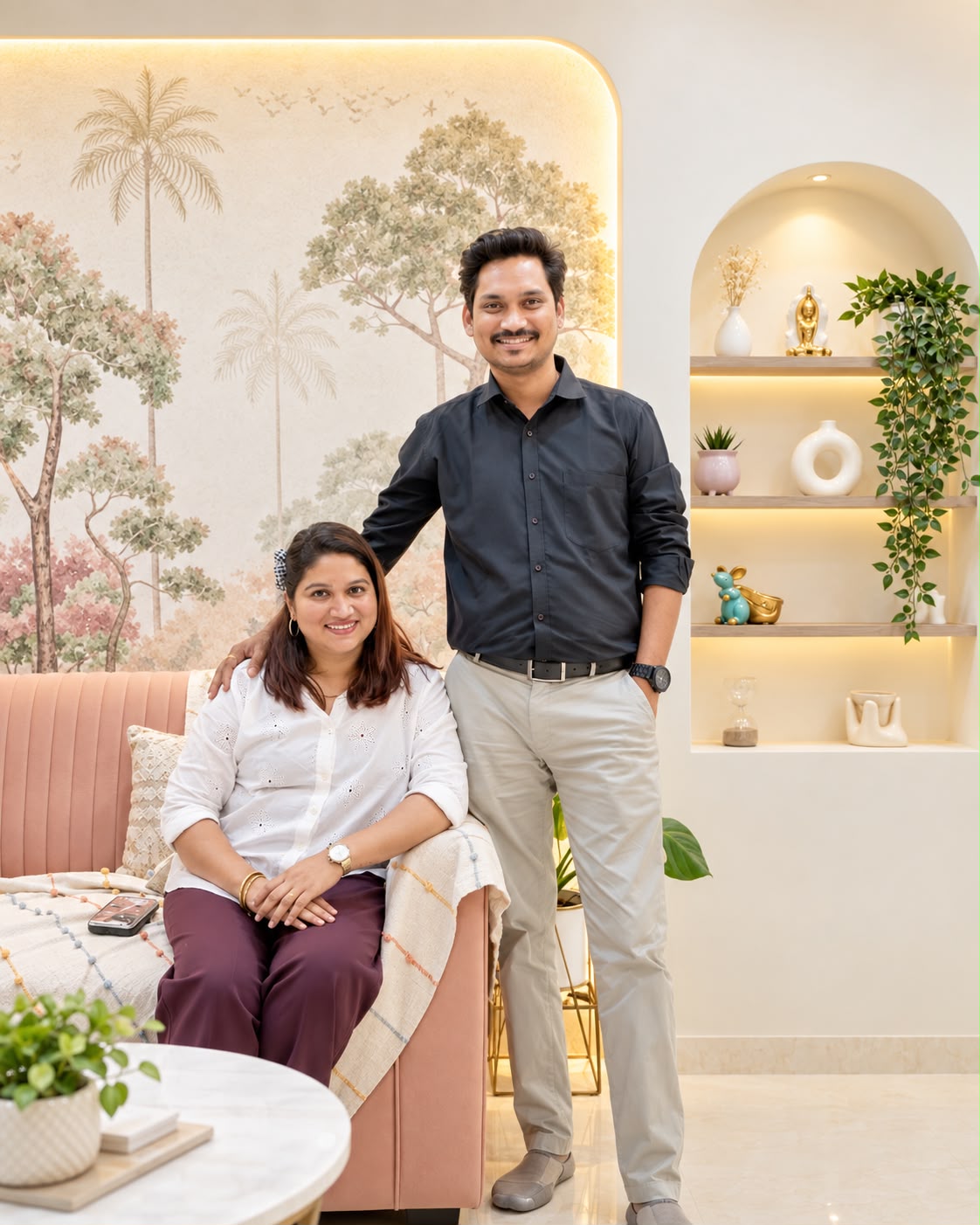 Monika Borkar Pednekar and Guru Pednekar
